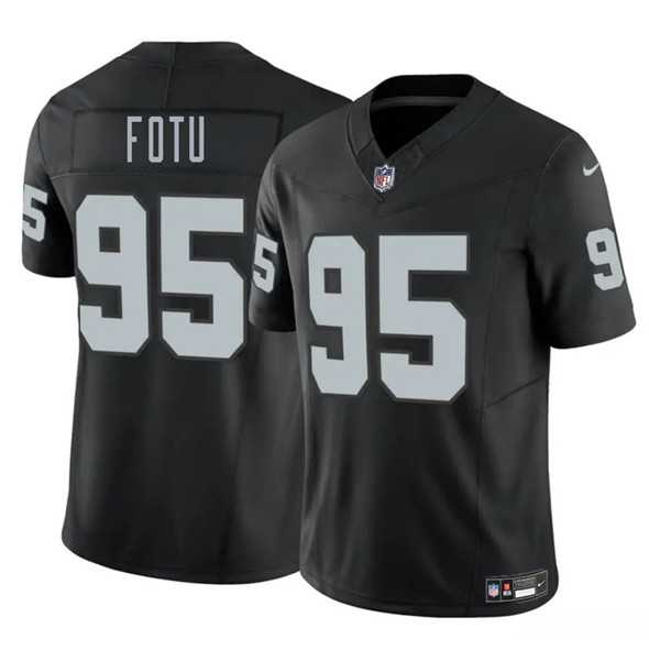 Men & Women & Youth Las Vegas Raiders #95 Leki Fotu Black 2025 F.U.S.E. Vapor Stitched Jersey,We sell and wholesale Men & Women & Youth Las Vegas Raiders #95 Leki Fotu Black 2025 F.U.S.E. Vapor Stitched Jersey on line form chian!